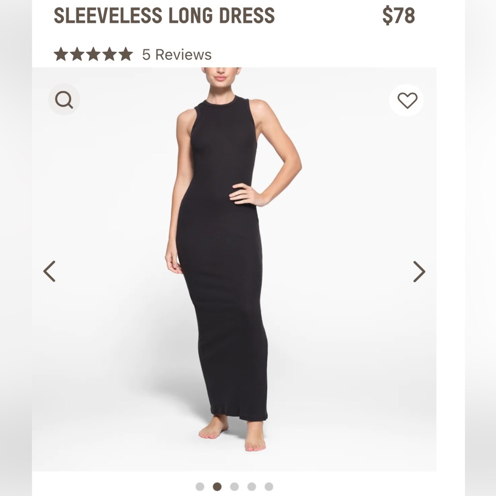 Skims Sleeveless Long Dress